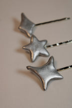 Shooting Star 3-Pack Chrome Bobby Pins - HAWWAA Studios