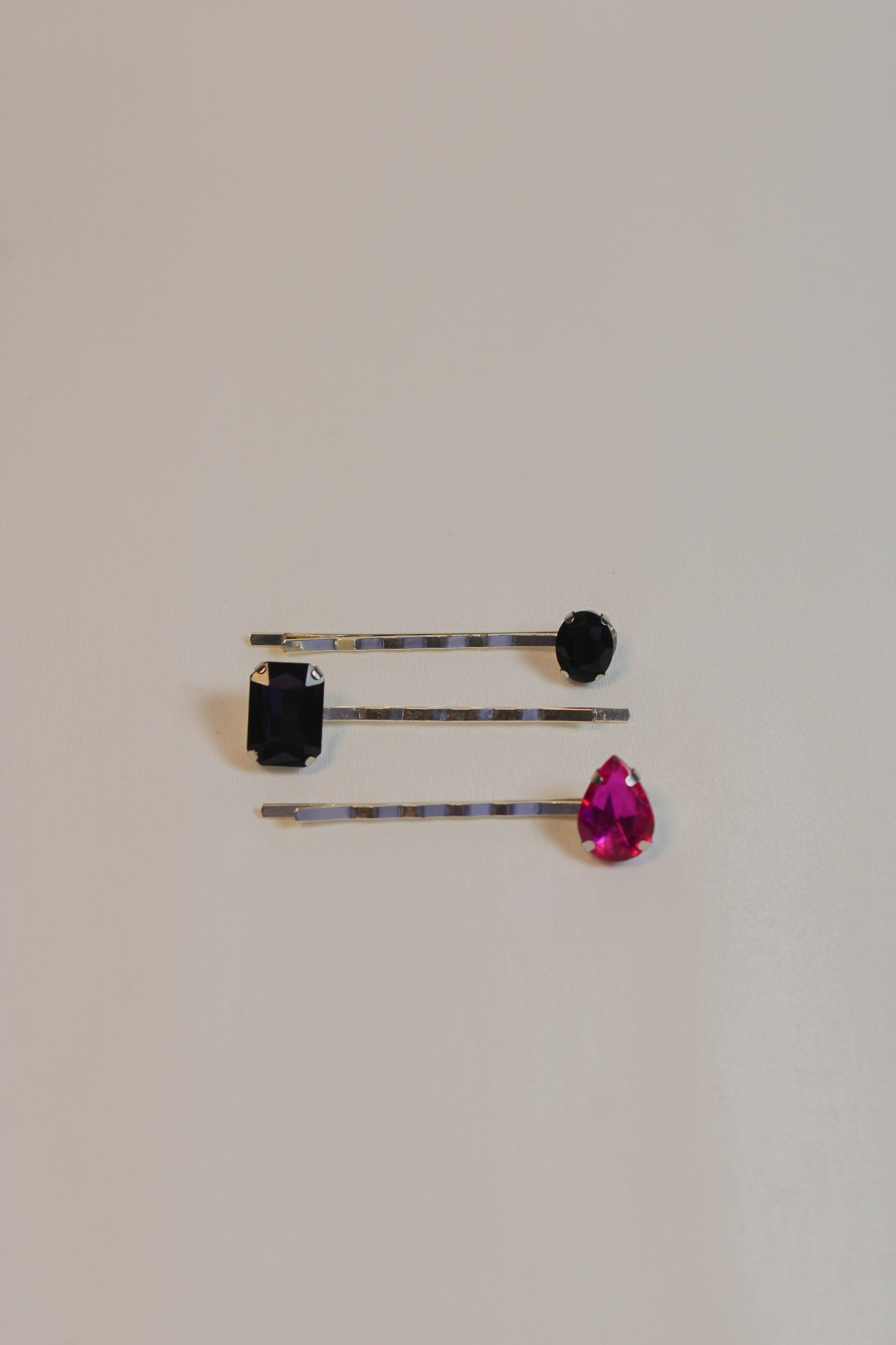 Party Rhinestone Bobby Pins - 3-Pack - HAWWAA Studios