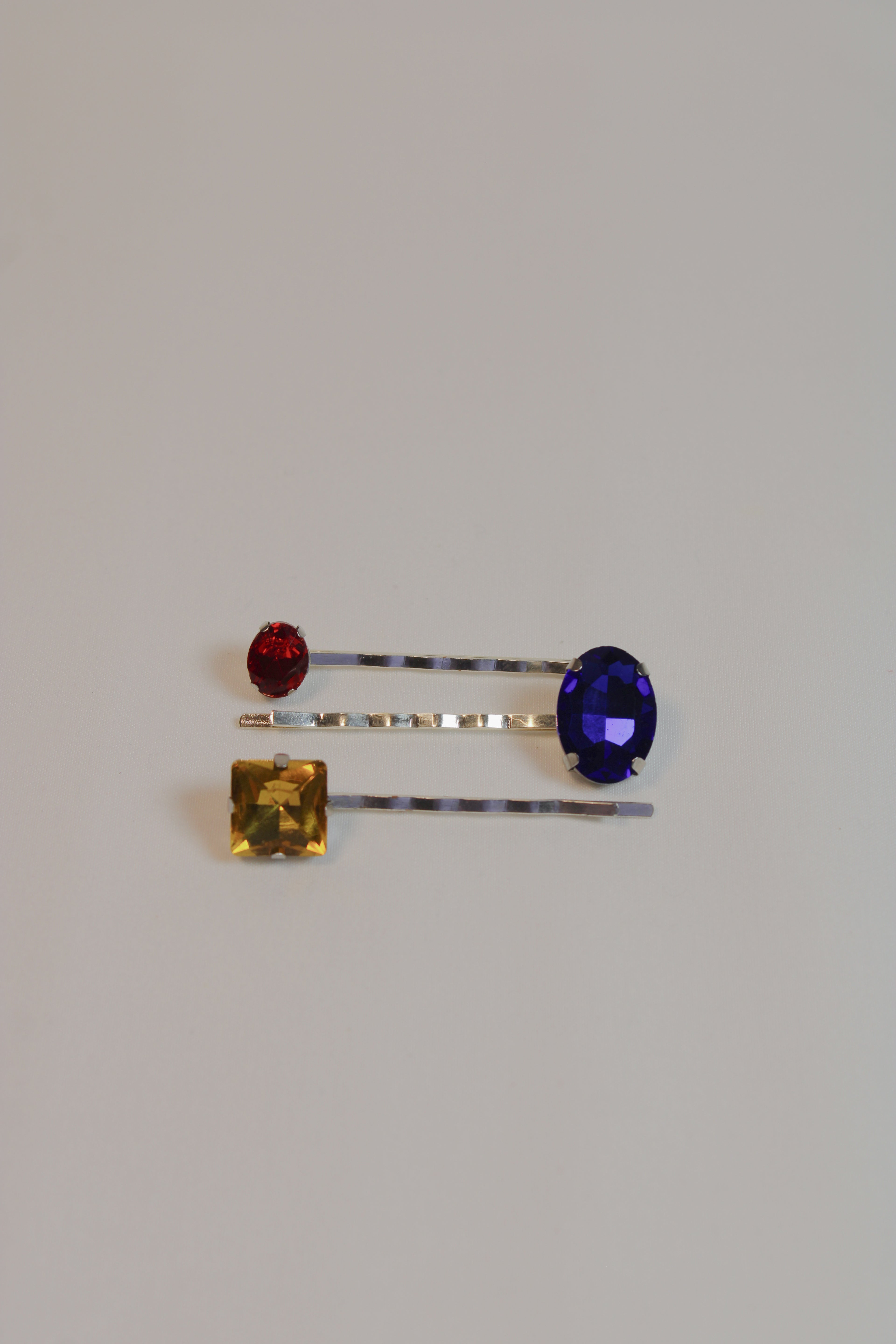 Party Rhinestone Bobby Pins - 3-Pack - HAWWAA Studios