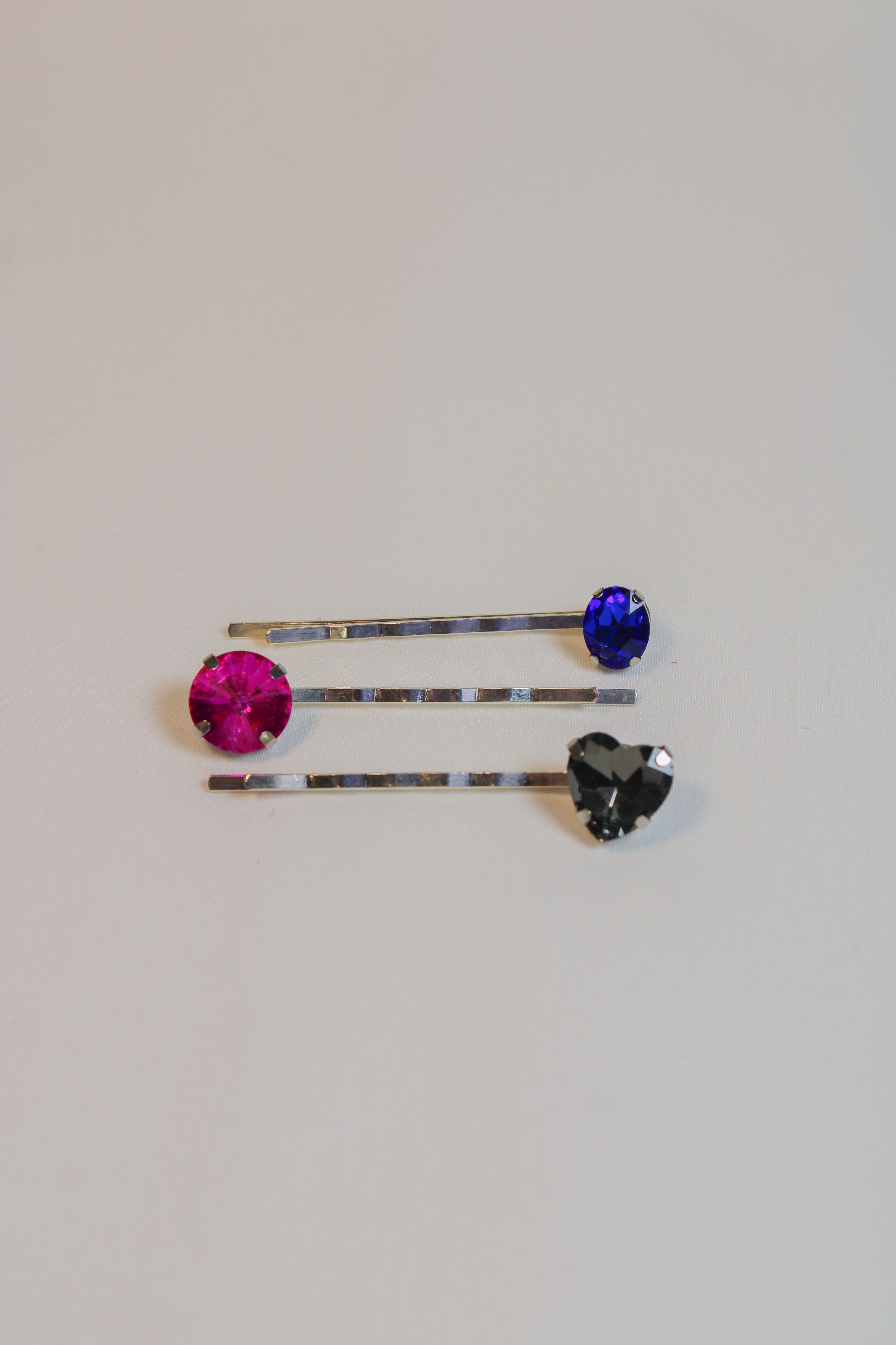Party Rhinestone Bobby Pins - 3-Pack - HAWWAA Studios