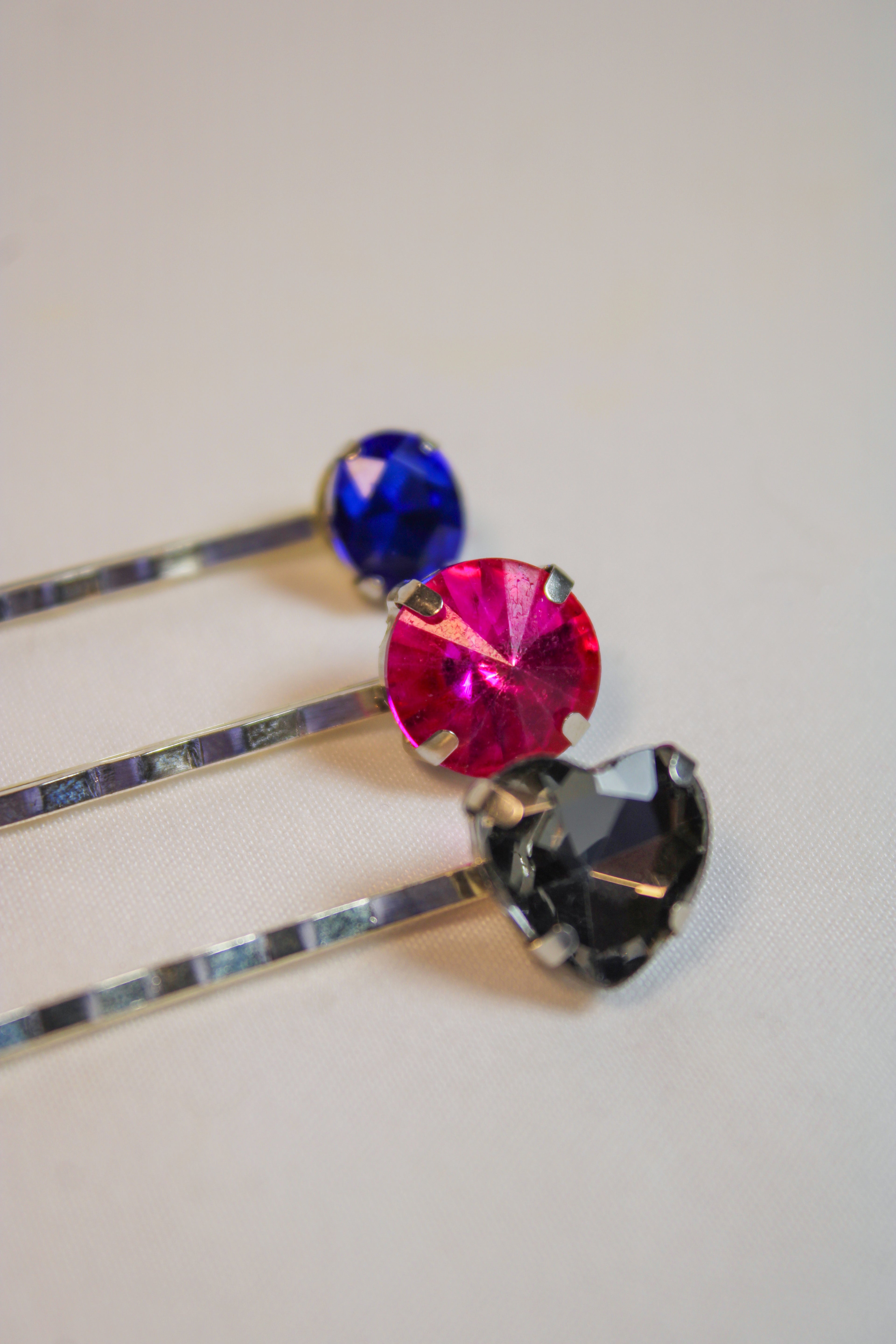Party Rhinestone Bobby Pins - 3-Pack - HAWWAA Studios