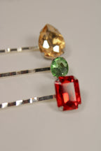 Party Rhinestone Bobby Pins - 3-Pack - HAWWAA Studios