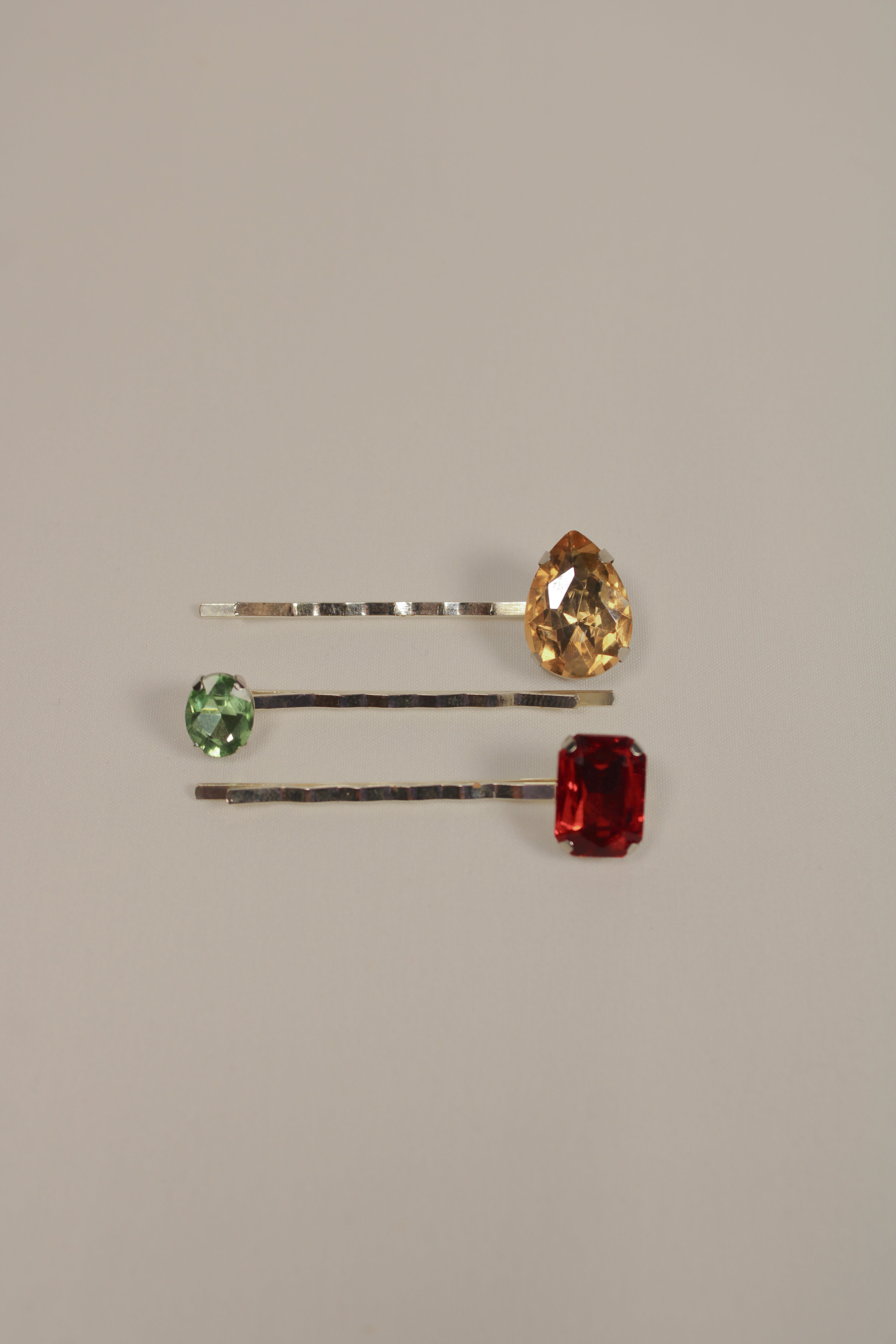 Party Rhinestone Bobby Pins - 3-Pack - HAWWAA Studios