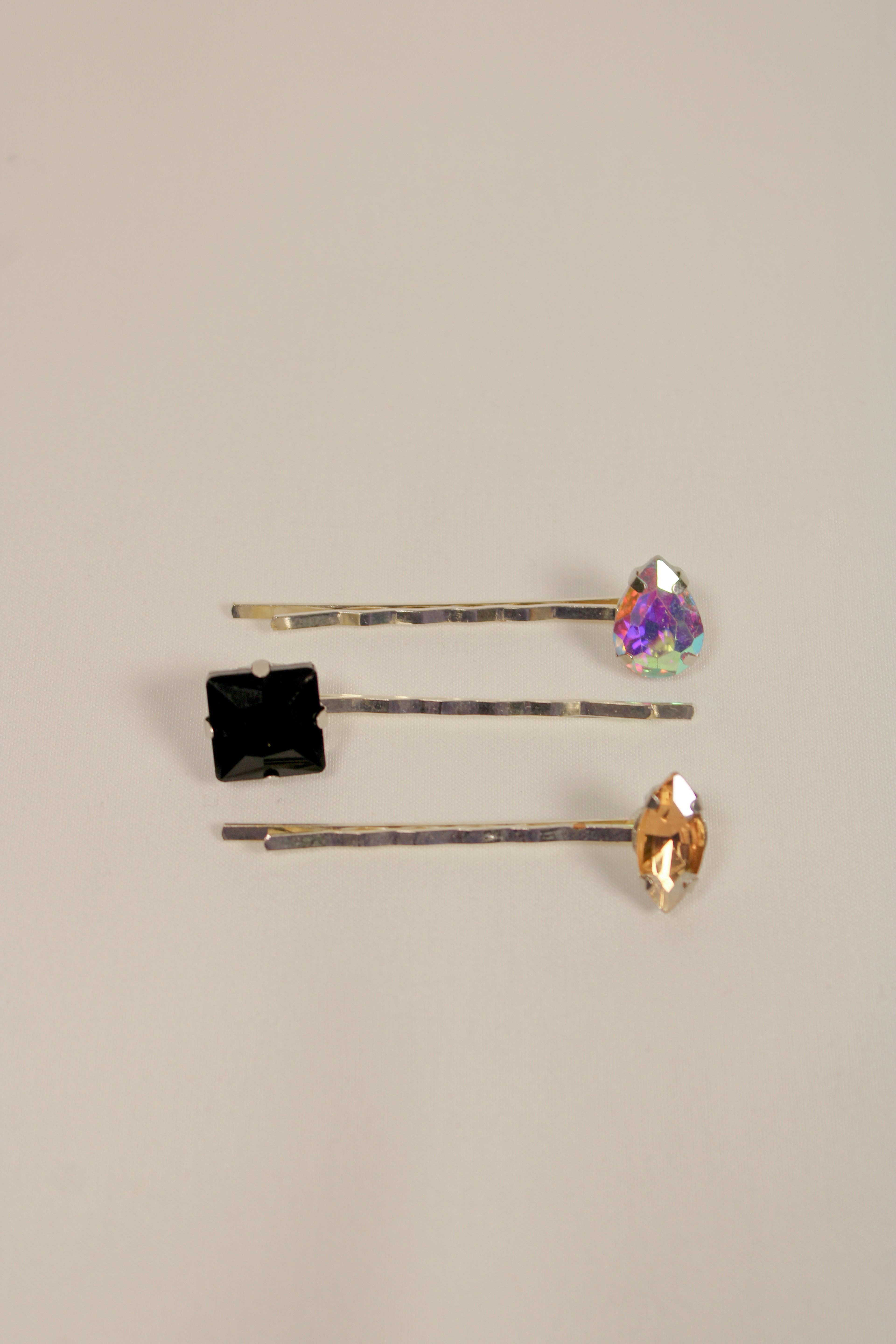 Party Rhinestone Bobby Pins - 3-Pack - HAWWAA Studios
