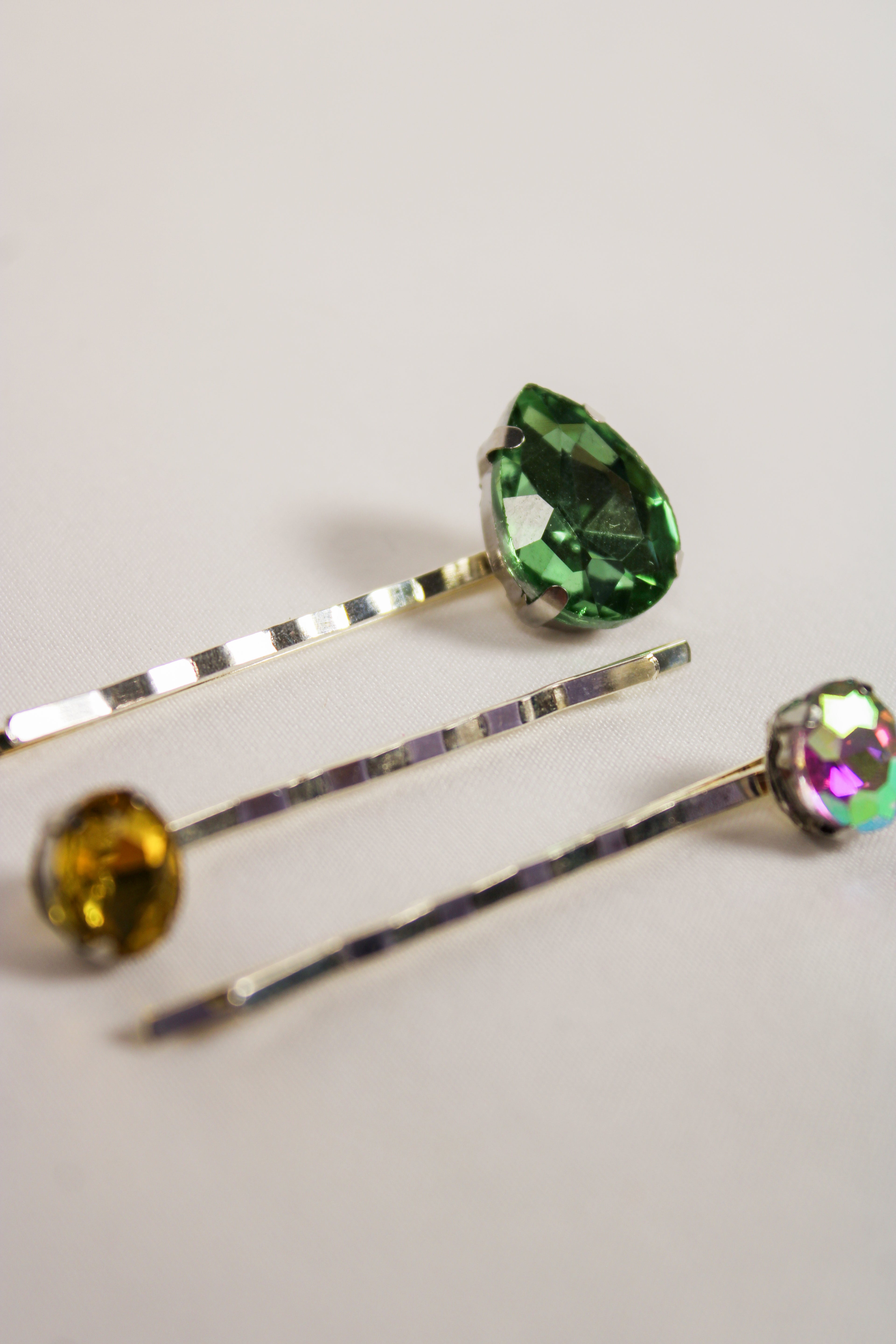 Party Rhinestone Bobby Pins - 3-Pack - HAWWAA Studios