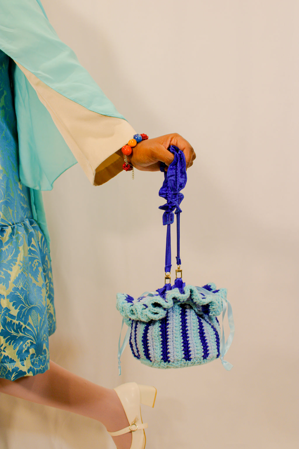 "Blueberry" Market Pouch Handbag - HAWWAA Studios