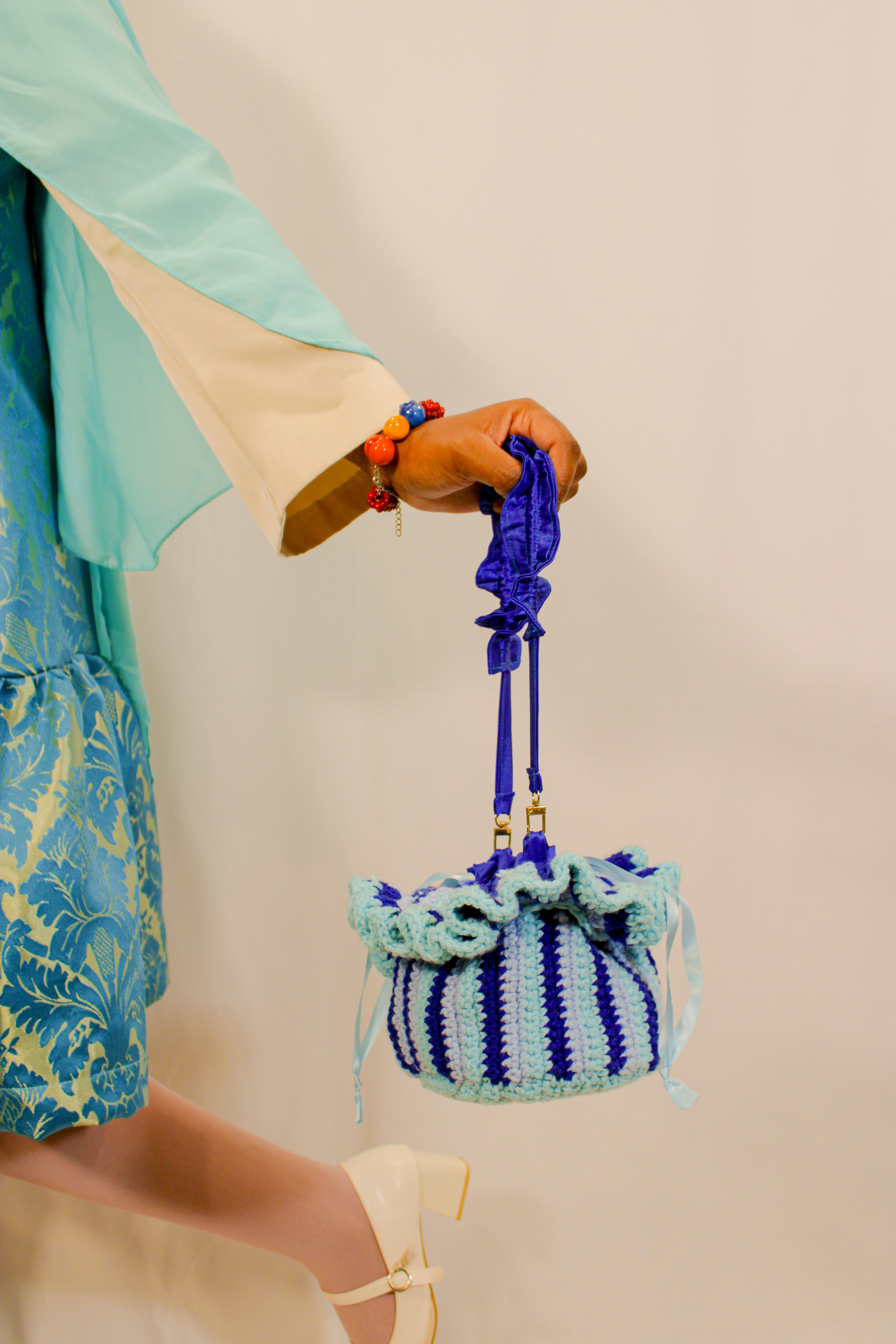 "Blueberry" Market Pouch Handbag - HAWWAA Studios