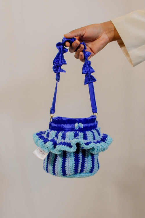 "Blueberry" Market Pouch Handbag - HAWWAA Studios