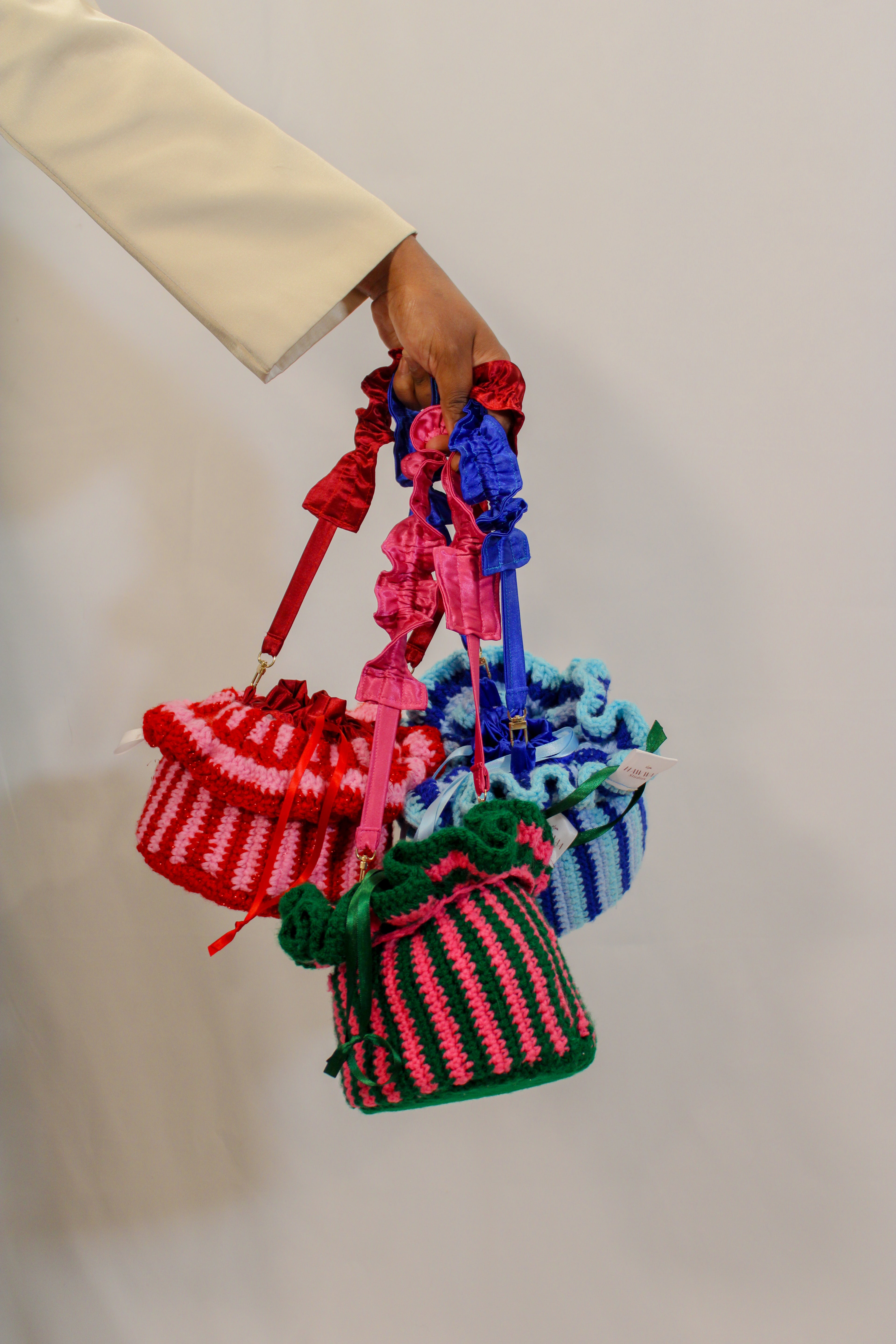 "Kate & Kelly" Market Pouch Crocheted Handbag - HAWWAA Studios