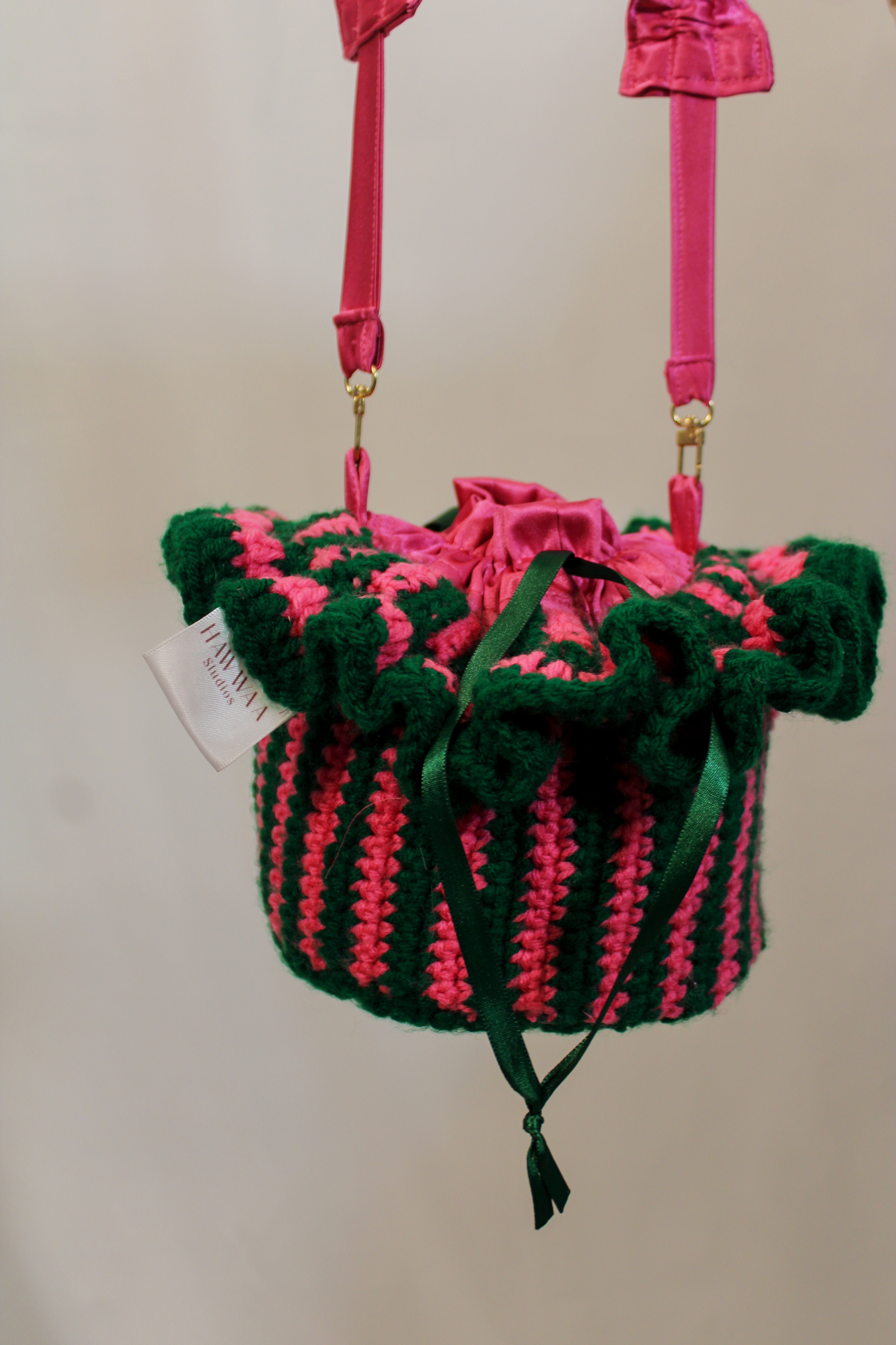 "Kate & Kelly" Market Pouch Crocheted Handbag - HAWWAA Studios