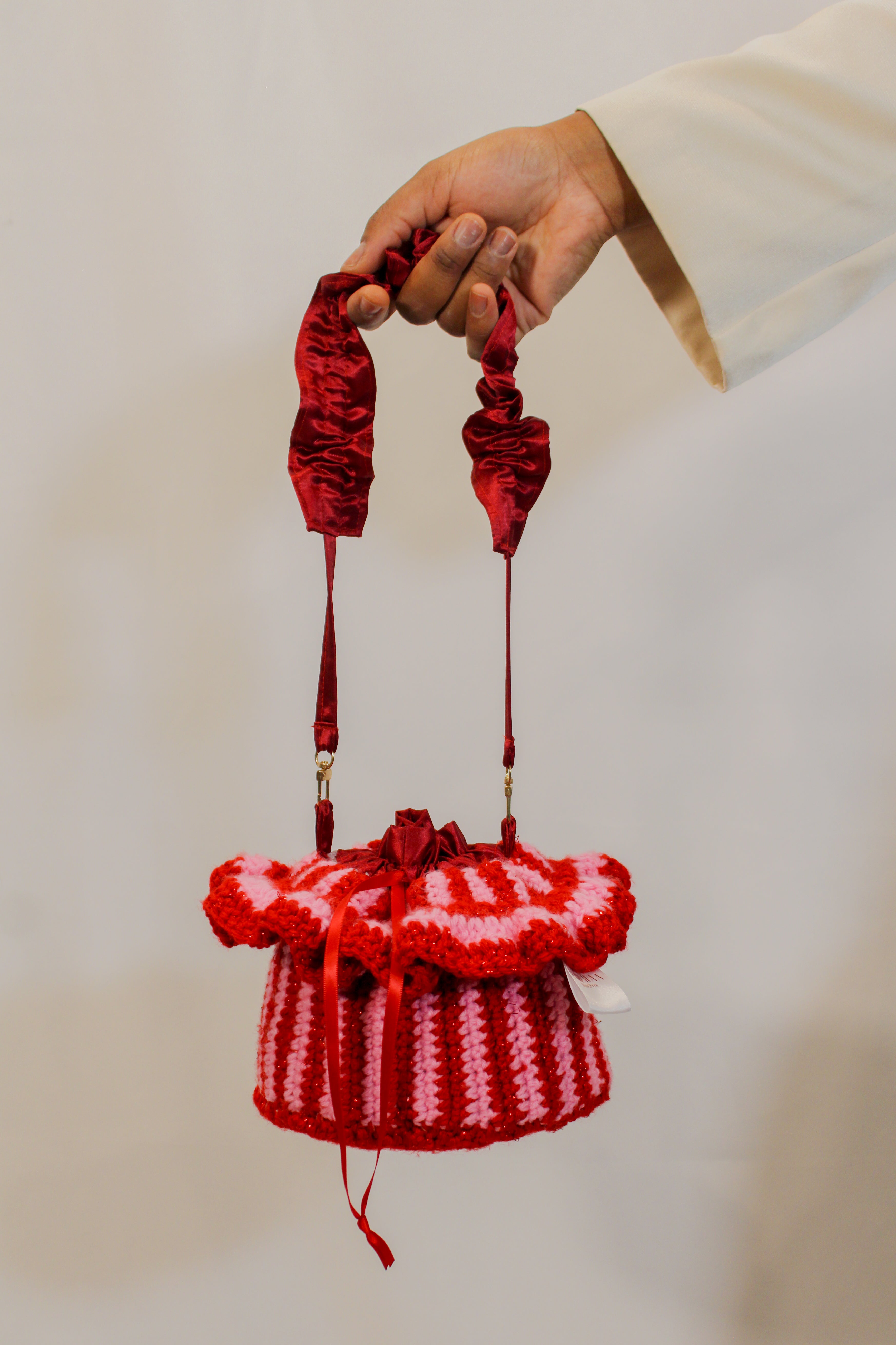 "Cherry BOMB" Market Pouch Handbag - HAWWAA Studios