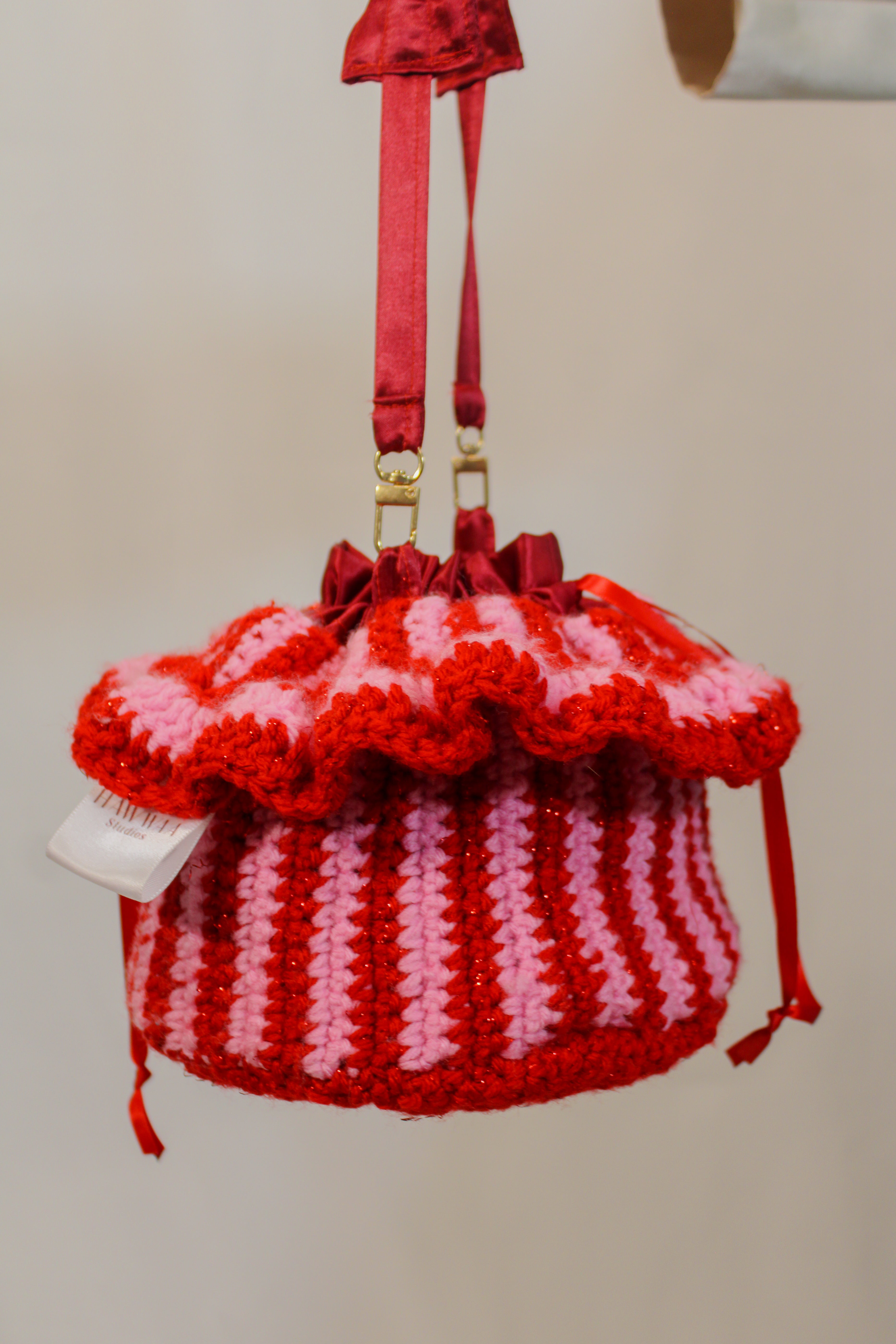 "Cherry BOMB" Market Pouch Handbag - HAWWAA Studios
