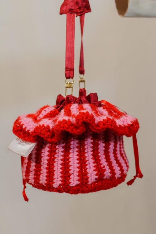 "Cherry BOMB" Market Pouch Handbag - HAWWAA Studios
