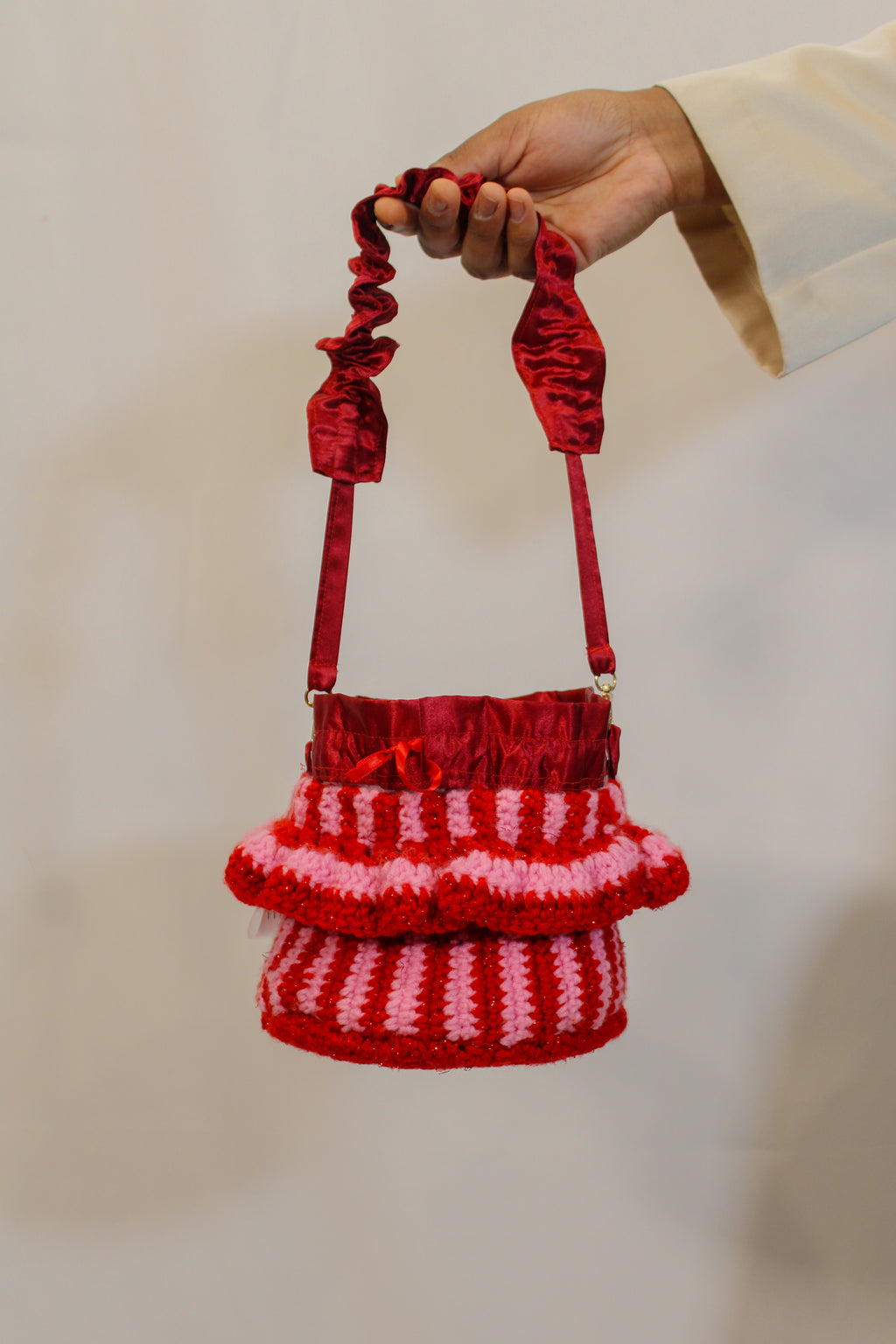 "Cherry BOMB" Market Pouch Handbag - HAWWAA Studios
