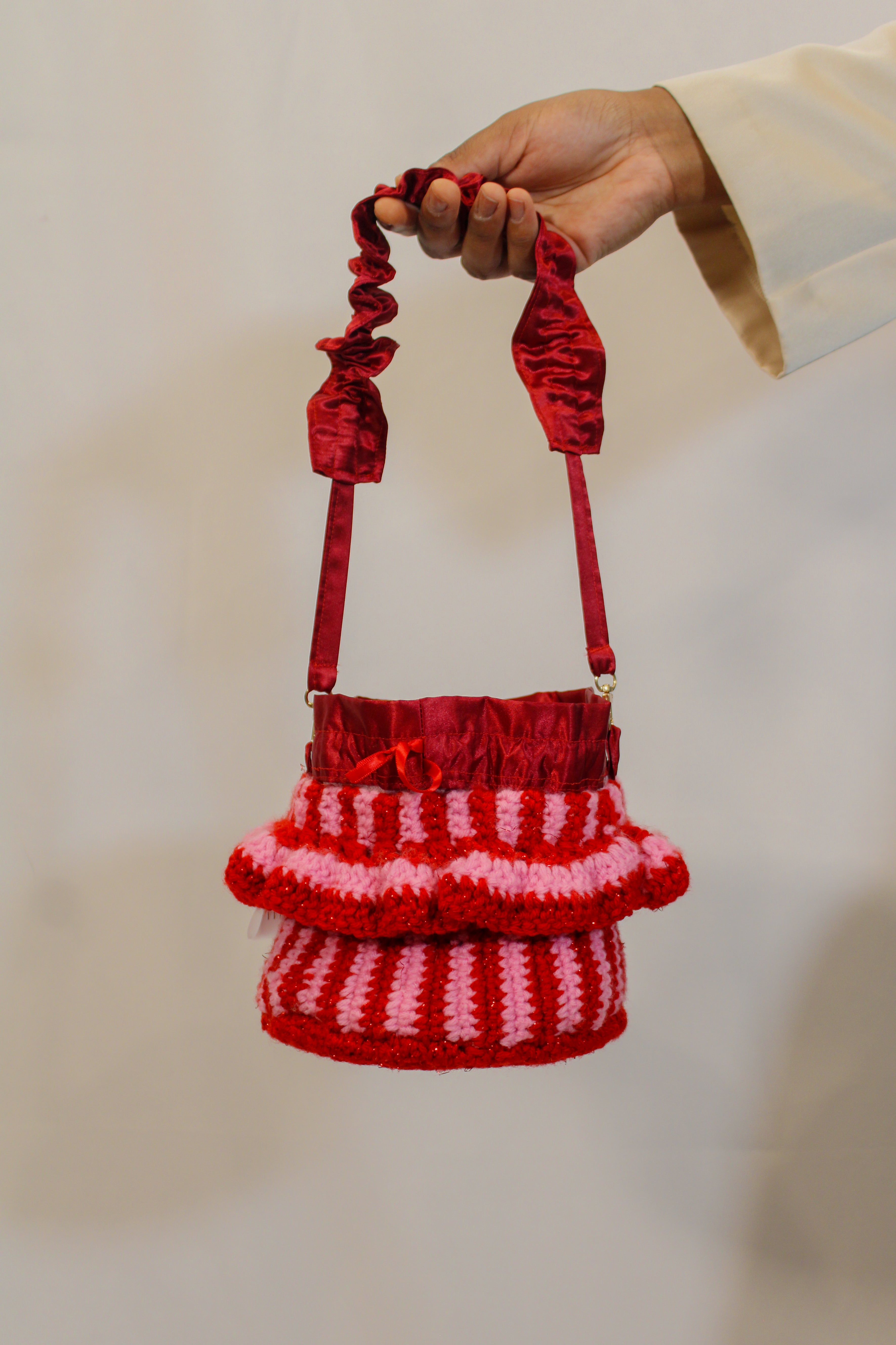 "Cherry BOMB" Market Pouch Handbag - HAWWAA Studios