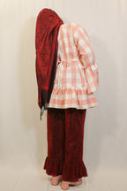 "Joyce" Pink Gingham X-Long Top - HAWWAA Studios