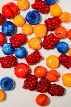 Small Handcrafted Individual Clay Fruit Beads - HAWWAA Studios