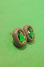 "A Girl's Best Friend" Rhinestone Stud Earrings in "Nature's Gem"