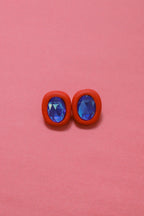 "A Girl's Best Friend" Rhinestone Stud Earrings in "Sooo Retro"