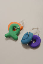 "Studio Charms" Charm Hoop Earrings