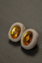 "A Girl's Best Friend" Rhinestone Stud Earrings in "Greek Tragedy"