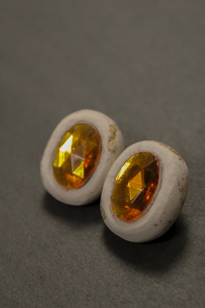 "A Girl's Best Friend" Rhinestone Stud Earrings in "Greek Tragedy"
