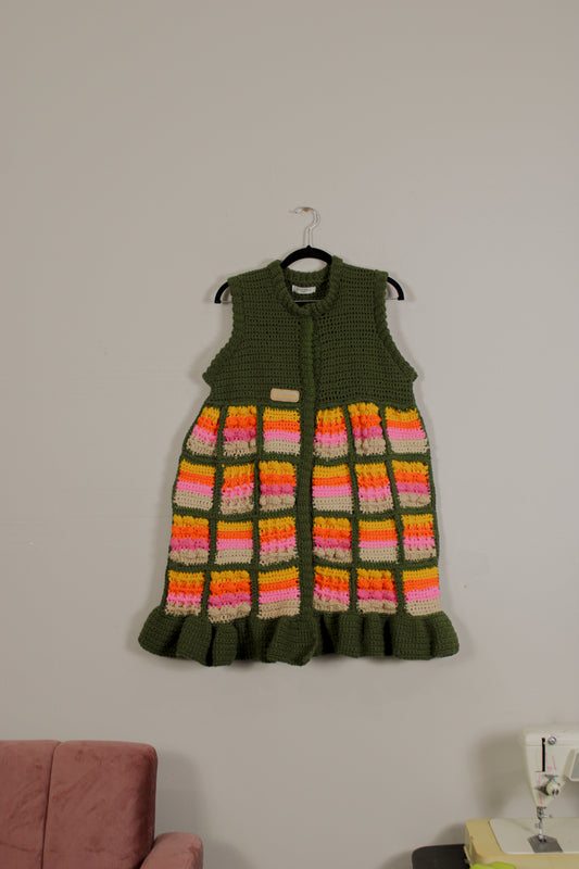 "Mother Nature" Crocheted Babydoll Dress