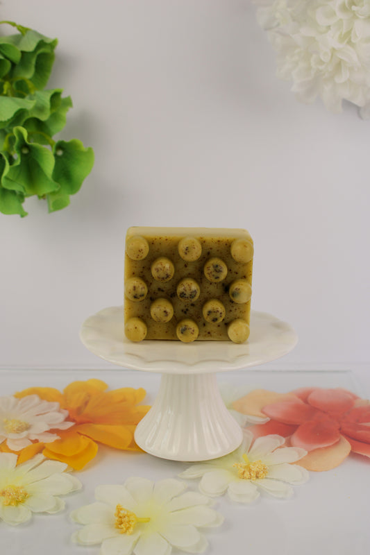 "Lemon Matcha" Natural Square Soap Bar