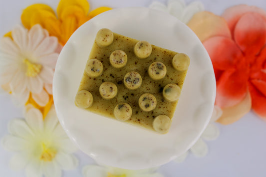 "Lemon Matcha" Natural Square Soap Bar
